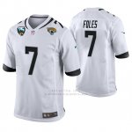 Camiseta NFL Game Hombre Jacksonville Jaguars Nick Foles 25th Aniversario Typename Blanco