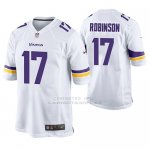 Camiseta NFL Game Hombre Minnesota Vikings Aldrick Robinson Blanco