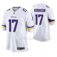 Camiseta NFL Game Hombre Minnesota Vikings Aldrick Robinson Blanco