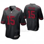 Camiseta NFL Game Hombre San Francisco 49ers Trent Taylor Negro