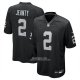 Camiseta NFL Game Las Vegas Raiders Ashton Jeanty 2025 NFL Draft Negro