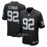 Camiseta NFL Game Las Vegas Raiders Richard Seymour Retired Negro