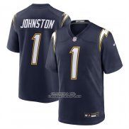 Camiseta NFL Game Los Angeles Chargers Quentin Johnston Alterno Super Chargers Azul