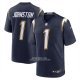 Camiseta NFL Game Los Angeles Chargers Quentin Johnston Alterno Super Chargers Azul