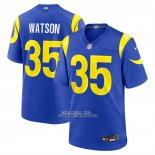 Camiseta NFL Game Los Angeles Rams Jaylen Watson Azul Camiseta NFL Game Los Angeles Rams Jaylen Watson Azul