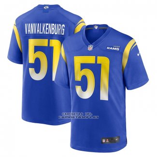 Camiseta NFL Game Los Angeles Rams Zach VanValkenburg Azul