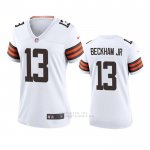 Camiseta NFL Game Mujer Cleveland Browns Odell Beckham Jr 2020 Blanco