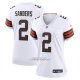 Camiseta NFL Game Mujer Cleveland Browns Shedeur Sanders Blanco