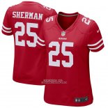 Camiseta NFL Game Mujer San Francisco 49ers Richard Sherman Rojo