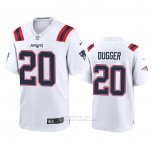 Camiseta NFL Game New England Patriots Kyle Dugger Blanco