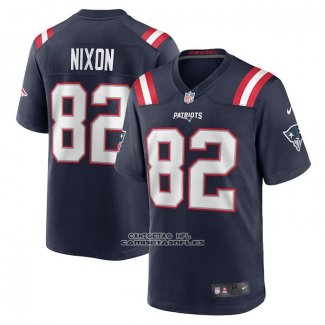 Camiseta NFL Game New England Patriots Tre Nixon Azul