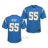 Camiseta NFL Game Nino Los Angeles Chargers Junior Seau 2020 Azul