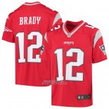 Camiseta NFL Game Nino New England Patriots Tom Brady Inverted Rojo