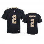 Camiseta NFL Game Nino New Orleans Saints Jameis Winston Negro
