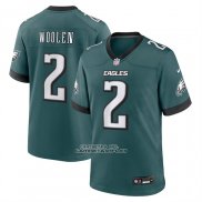 Camiseta NFL Game Philadelphia Eagles Tariq Woolen Jugador Verde