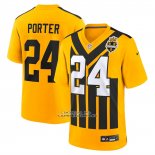 Camiseta NFL Game Pittsburgh Steelers Joey Porter Jr Alterno 1933 Retro Amarillo Camiseta NFL Game Pittsburgh Steelers Joey Porter Jr Alterno 1933 Retro Amarillo