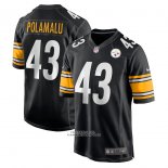 Camiseta NFL Game Pittsburgh Steelers Troy Polamalu Retired Negro