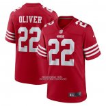 Camiseta NFL Game San Francisco 49ers Isaiah Oliver Rojo