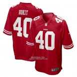 Camiseta NFL Game San Francisco 49ers Josh Hokit Rojo