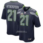 Camiseta NFL Game Seattle Seahawks Devon Witherspoon Super Bowl LX Azul