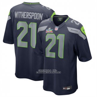 Camiseta NFL Game Seattle Seahawks Devon Witherspoon Super Bowl LX Azul