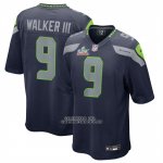 Camiseta NFL Game Seattle Seahawks Kenneth Walker III Super Bowl LX Azul