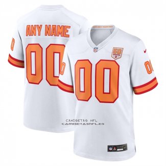 Camiseta NFL Game Tampa Bay Buccaneers 50th Season Personalizada Blanco