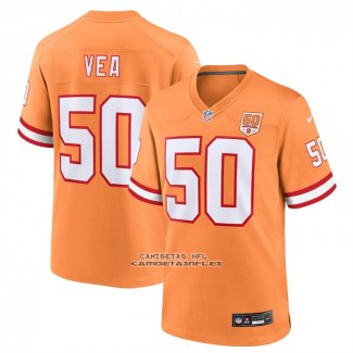 Camiseta NFL Game Tampa Bay Buccaneers Vita Vea 50th Season Naranja