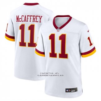 Camiseta NFL Game Washington Commanders Luke McCaffrey Super Bowl Era Blanco