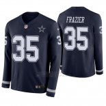 Camiseta NFL Hombre Dallas Cowboys Kavon Frazier Azul Therma Manga Larga