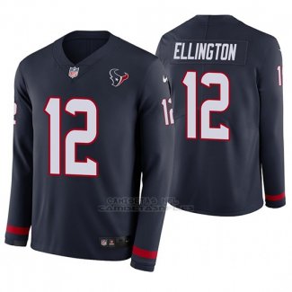 Camiseta NFL Hombre Houston Texans Bruce Ellington Azul Therma Manga Larga