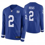 Camiseta NFL Hombre New York Giants Aldrick Rosas Azul Therma Manga Larga