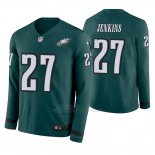 Camiseta NFL Hombre Philadelphia Eagles Malcolm Jenkins Verde Therma Manga Larga