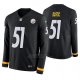 Camiseta NFL Hombre Pittsburgh Steelers Jon Bostic Negro Therma Manga Larga