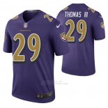 Camiseta NFL Legend Baltimore Ravens Earl Thomas II Color Rush Violeta
