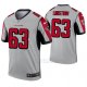 Camiseta NFL Legend Hombre Atlanta Falcons 63 Chris Lindstrom Inverted Gris