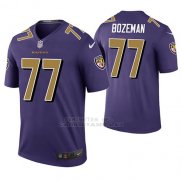 Camiseta NFL Legend Hombre Baltimore Ravens Bradley Bozeman Violeta Color Rush