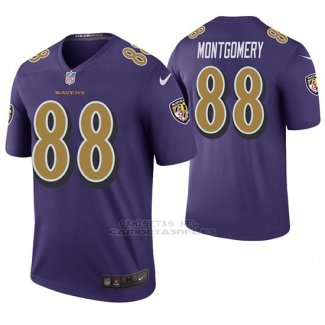 Camiseta NFL Legend Hombre Baltimore Ravens Ty Montgomery Violeta Color Rush