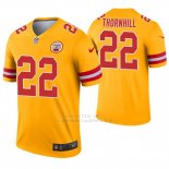 Camiseta NFL Legend Hombre Kansas City Chiefs 22 Juan Thornhill Inverted Oro