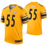 Camiseta NFL Legend Hombre Pittsburgh Steelers 55 Devin Bush Inverted Oro