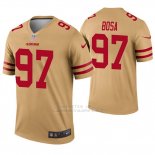 Camiseta NFL Legend Hombre San Francisco 49ers 97 Nick Bosa Inverted Oro