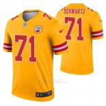 Camiseta NFL Legend Kansas City Chiefs Mitchell Schwartz Inverted Oro