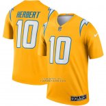 Camiseta NFL Legend Los Angeles Chargers Justin Herbert Inverted Oro