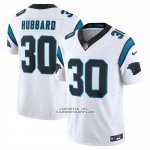 Camiseta NFL Limited Carolina Panthers Chuba Hubbard Vapor F.U.S.E. Blanco