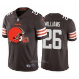 Camiseta NFL Limited Cleveland Browns Williams Big Logo Marron