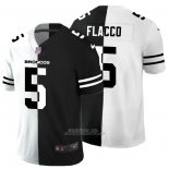 Camiseta NFL Limited Denver Broncos Flacco White Black Split