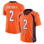 Camiseta NFL Limited Denver Broncos Patrick Surtain II Vapor Untouchable Naranja