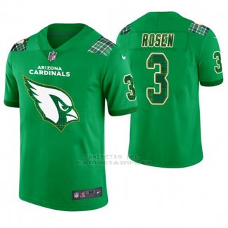 Camiseta NFL Limited Hombre Arizona Cardinals Josh Rosen St. Patrick's Day Verde