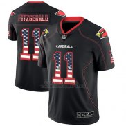 Camiseta NFL Limited Hombre Arizona Cardinals Larry Fitzgerald Negro 2018 USA Flag Fashion Color Rush