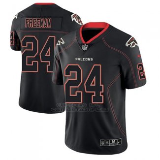 Camiseta NFL Limited Hombre Atlanta Falcons Devonta Freeman Negro Color Rush 2018 Lights Out